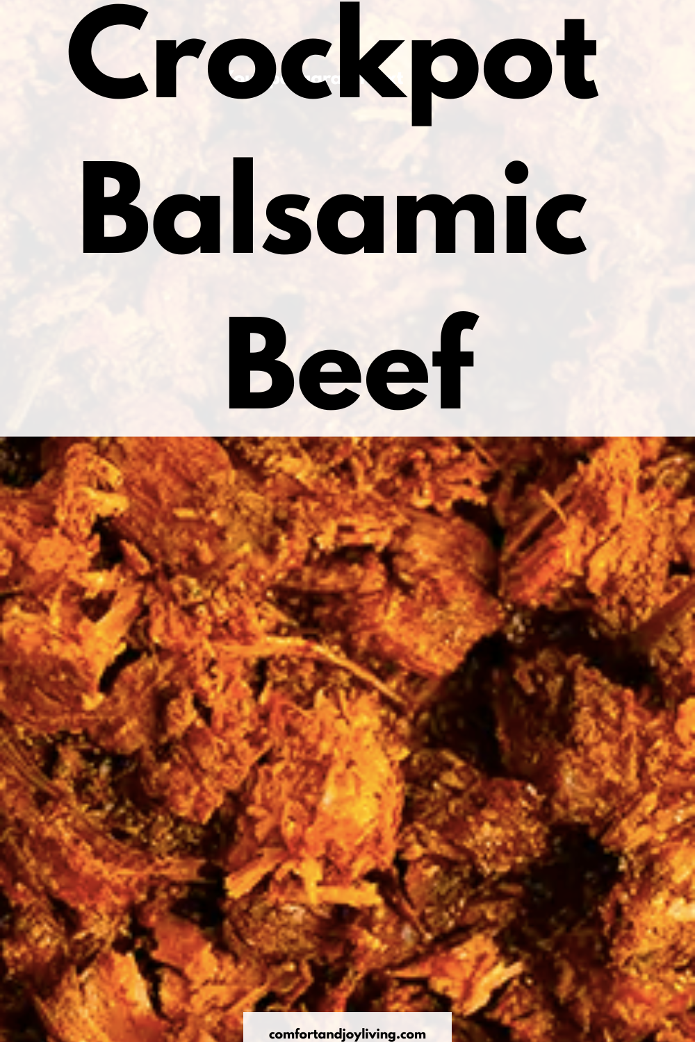 Crockpot Balsamic Beef