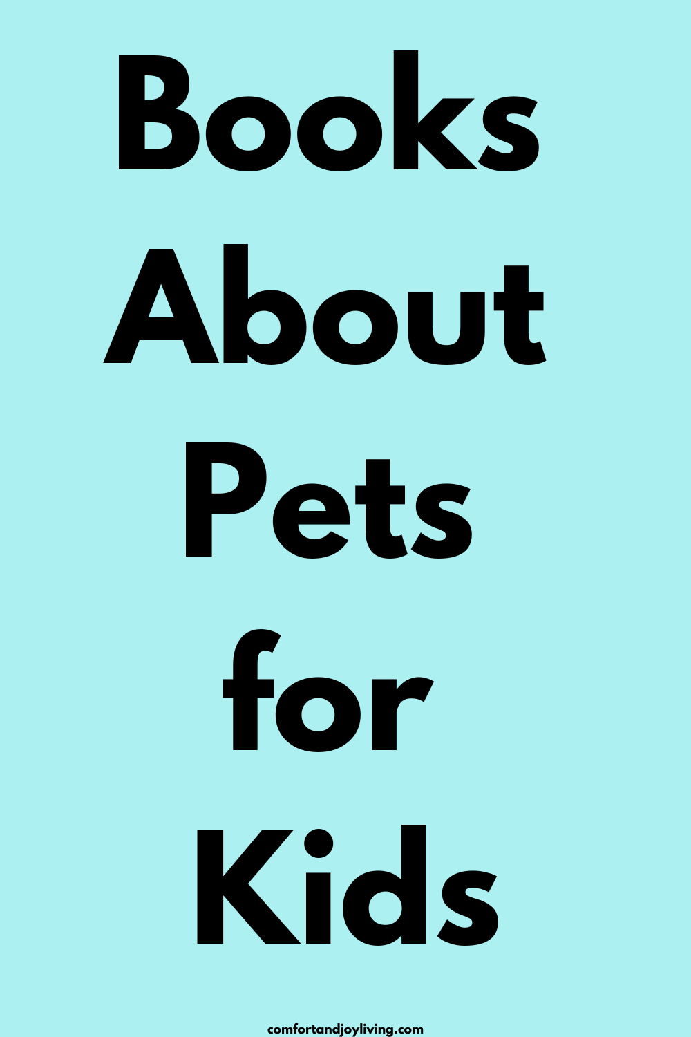 Books About Pets for Kids