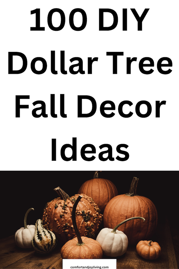 100 DIY Dollar Tree Fall Decor Ideas