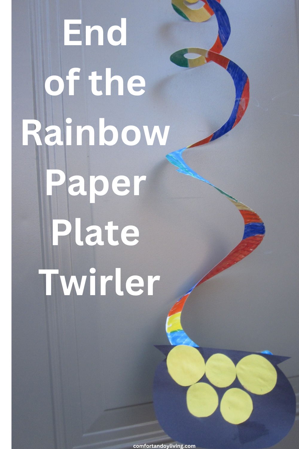 End of the Rainbow Paper Plate Twirler