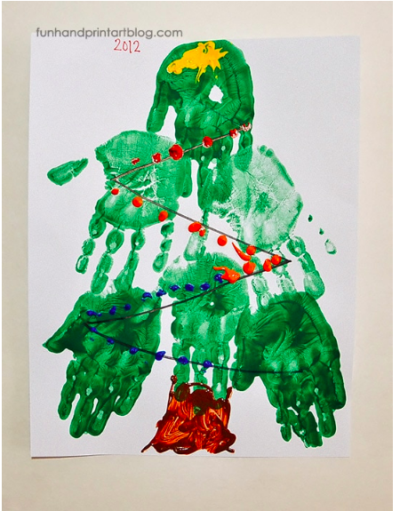 Handprint Christmas Tree