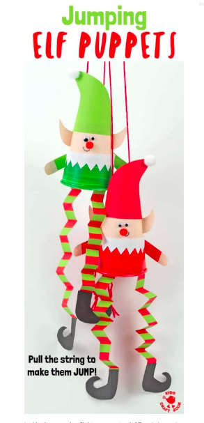 Jumping Elf Puppets