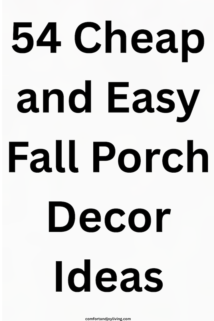 DIY Fall Porch Decor Ideas