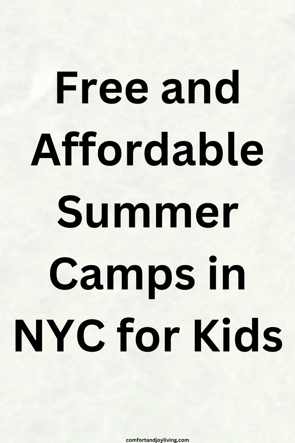 Free and Cheap Summer Camps in NYC for Kids