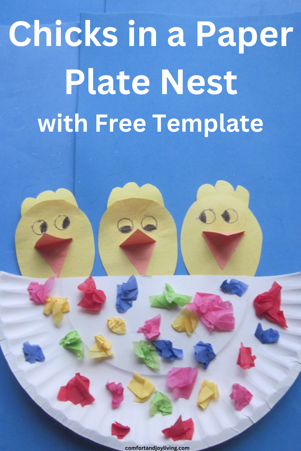 Chicks in a Paper Plate Nest