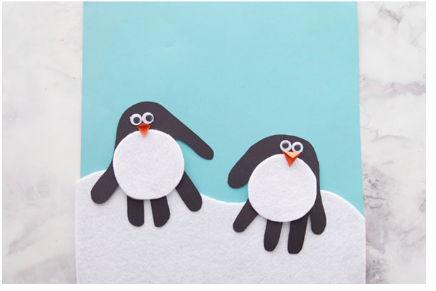 Handprint-Penquin