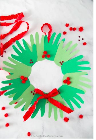 Handprint Wreath Handprint Wreath