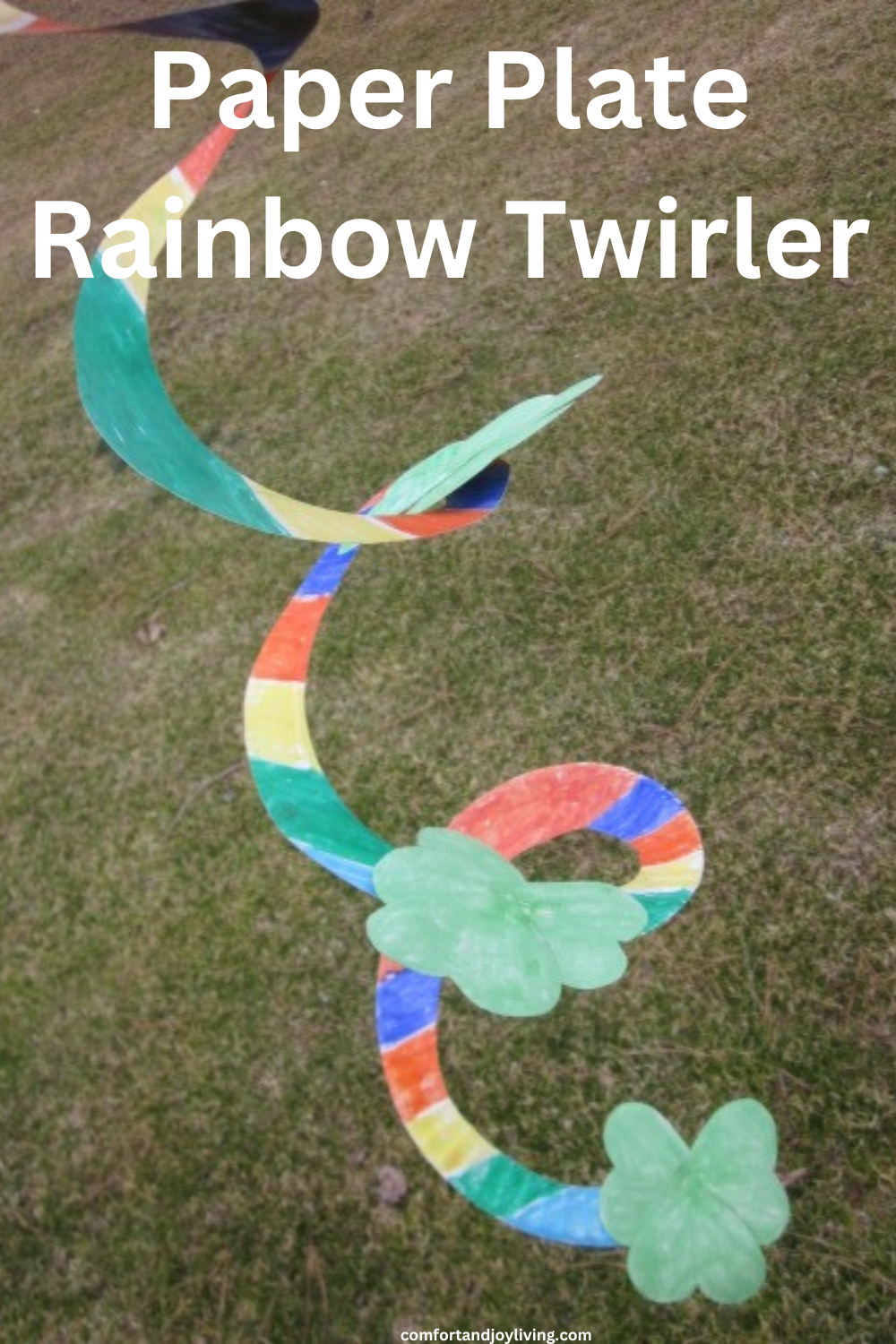 Paper Plate Rainbow Twirler