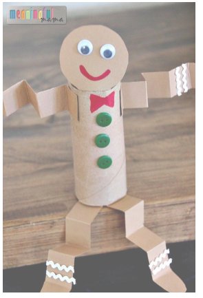 Toilet Paper Roll Gingerbread Man Toilet Paper Roll Gingerbread Man