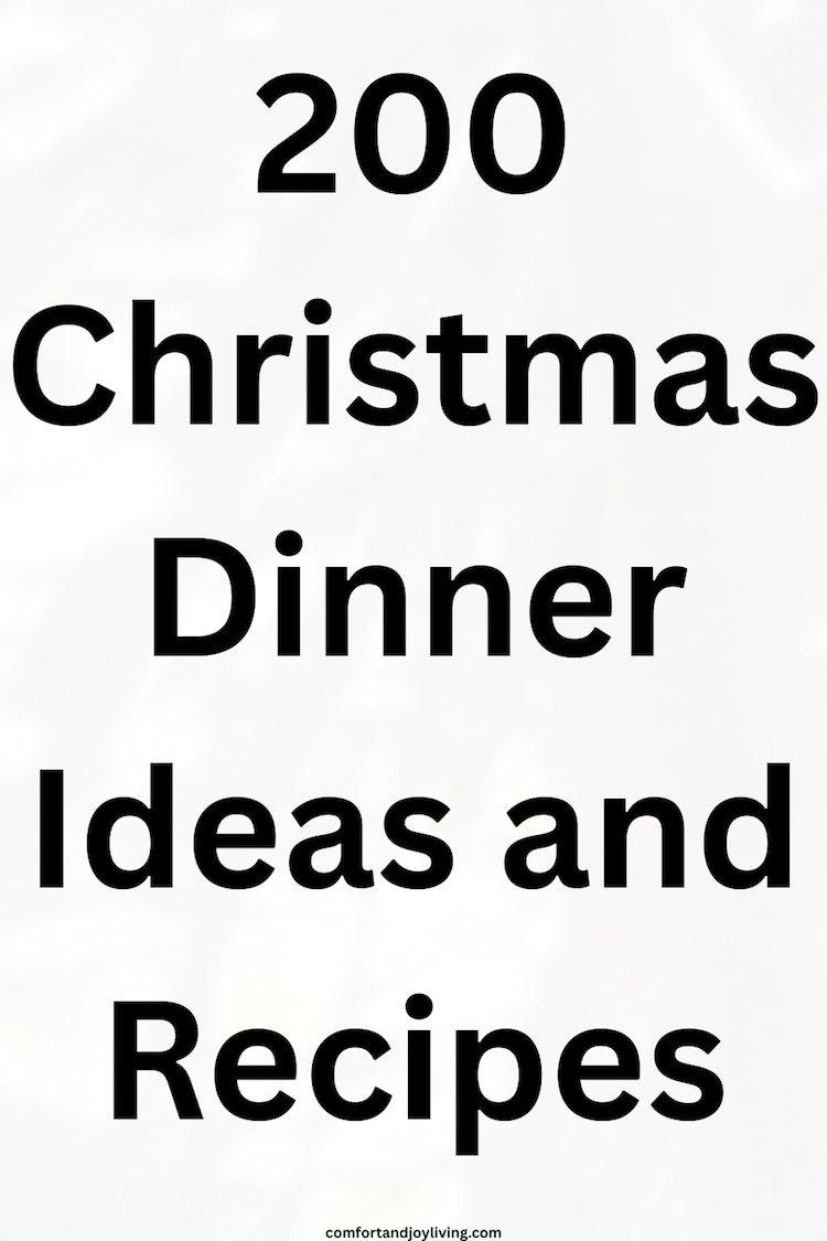 200 Christmas Dinner Ideas and Recipes