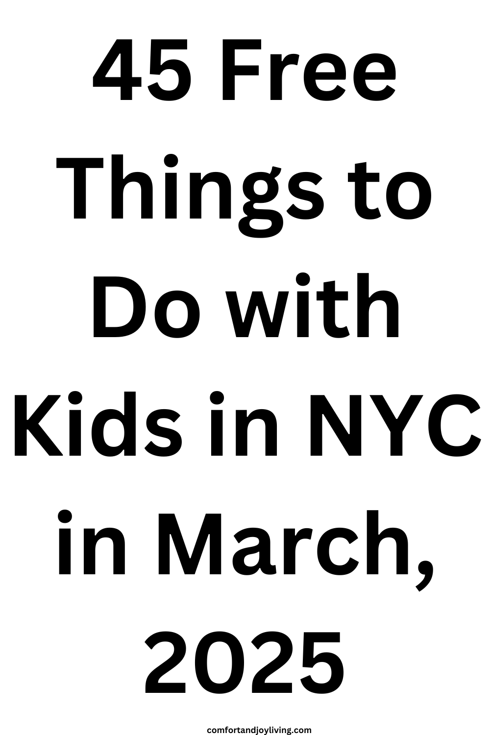 Free Things to Do with Kids in NYC in March, 2025